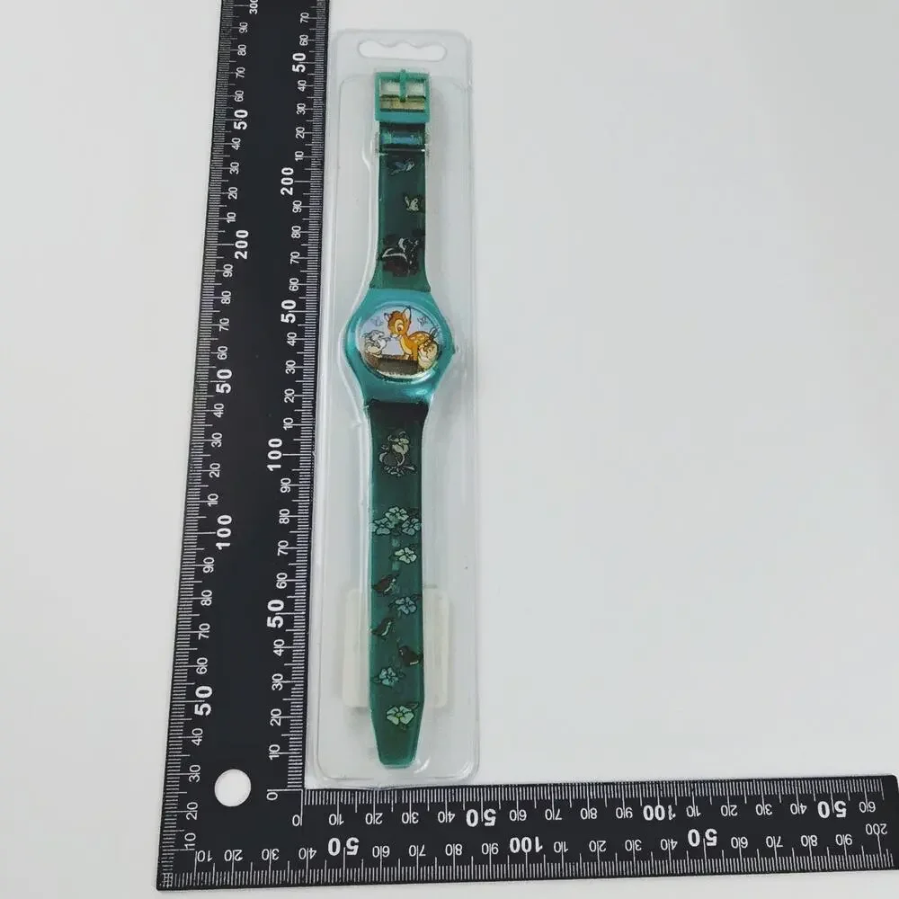 Disney Bambi Vintage Digital Watch Green Plastic Band New